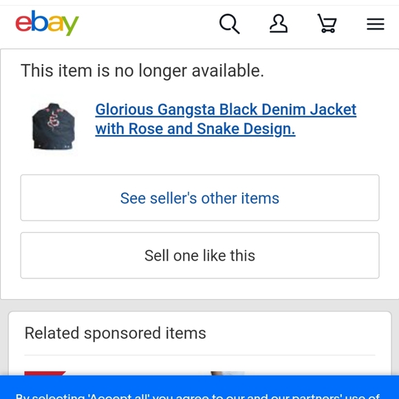 🎆🎆Rare Vintage Glorious Gangsta denim embroidered jean jacket HOST PICK - Picture 5 of 6